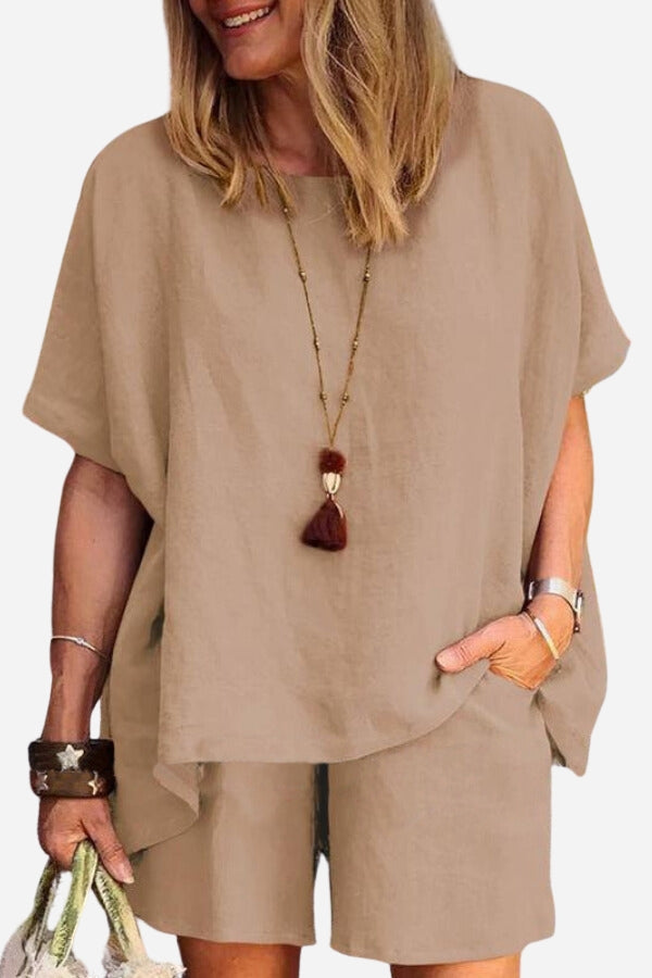 Vrouwelijke Zomer Set Blouse en Short