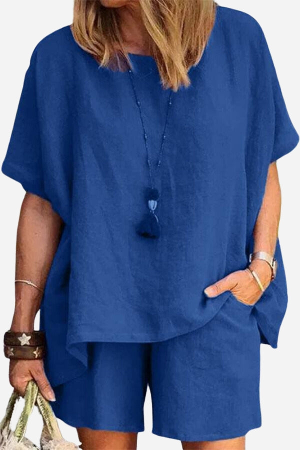 Vrouwelijke Zomer Set Blouse en Short