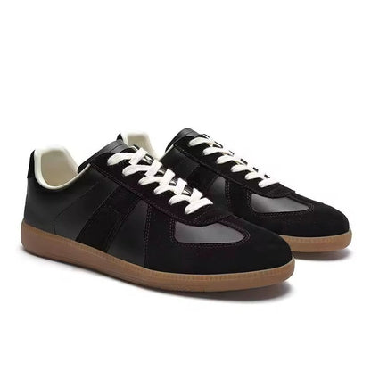 Heren Sneakers Low-Top met Veters en Stijlvolle Details