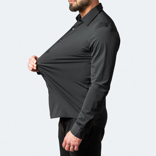 Kreukvrije Overhemd voor Heren Stretch Stof Moderne Stijl - StudioMarella