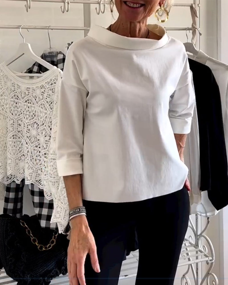 Elegante Vrouwentop van Luchtige Stof voor Feestelijke Gelegenheden