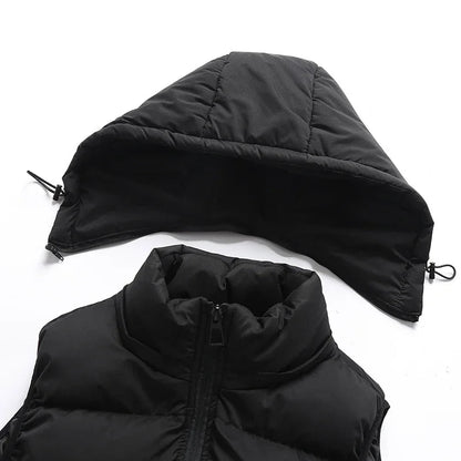 Heren Bodywarmer met Capuchon Warm en Waterdicht