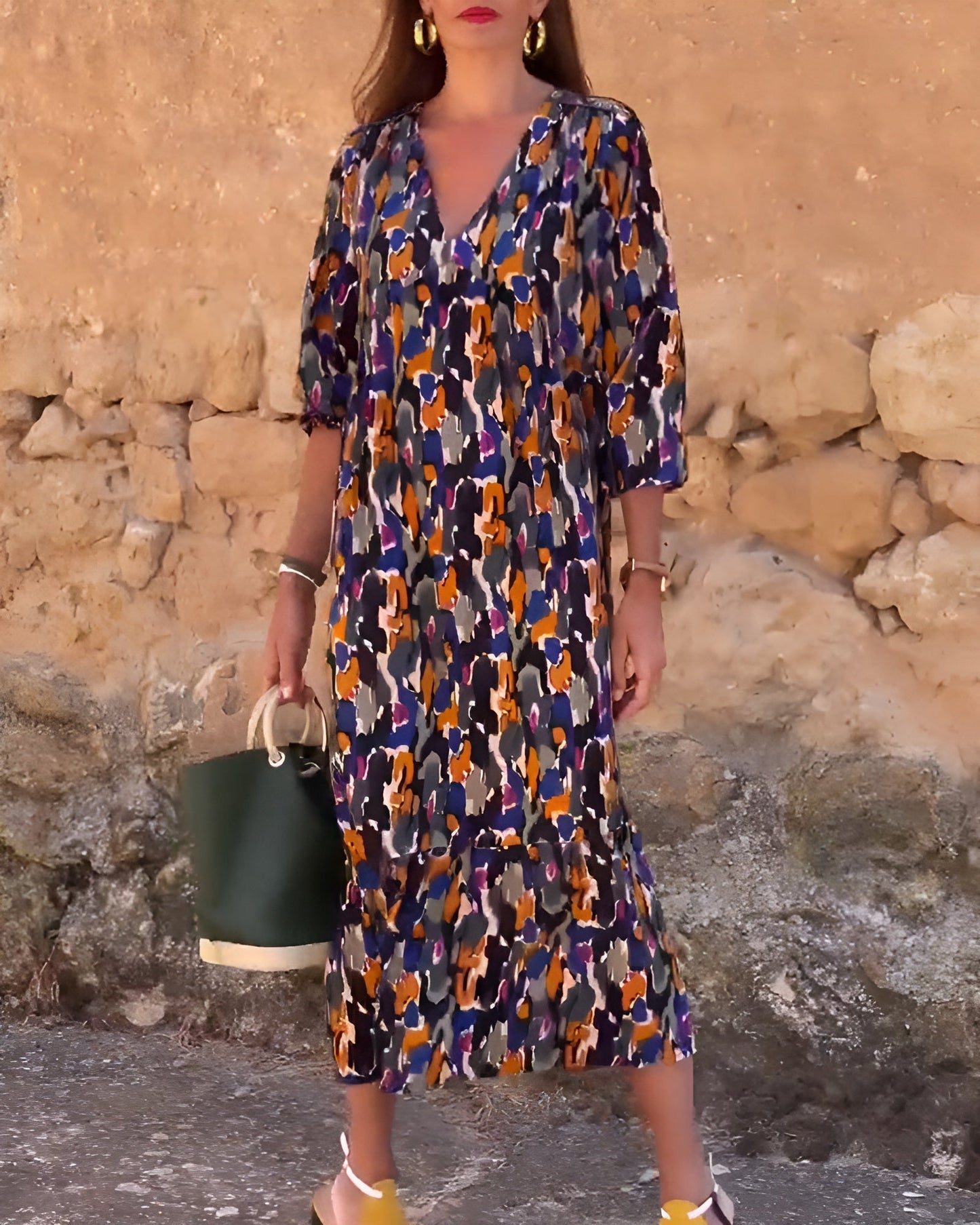 Dames Vintage Jurk Vrouwelijke Pasvorm
