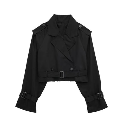 Korte Trenchcoat voor Vrouw Waterdicht