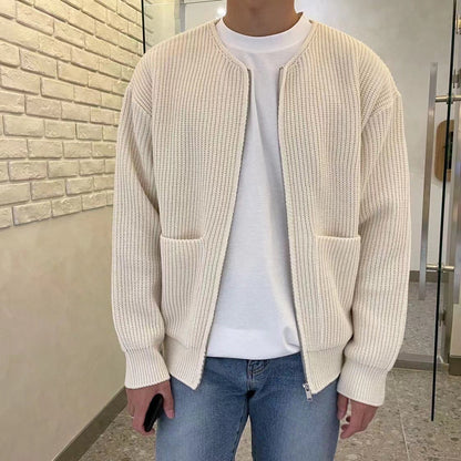 Heren Leer Vest Donkerbruin Casual Stijl