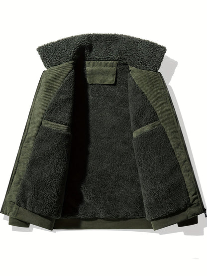 Warme Heren Winterjas met Reverskraag en Stijlvol Design