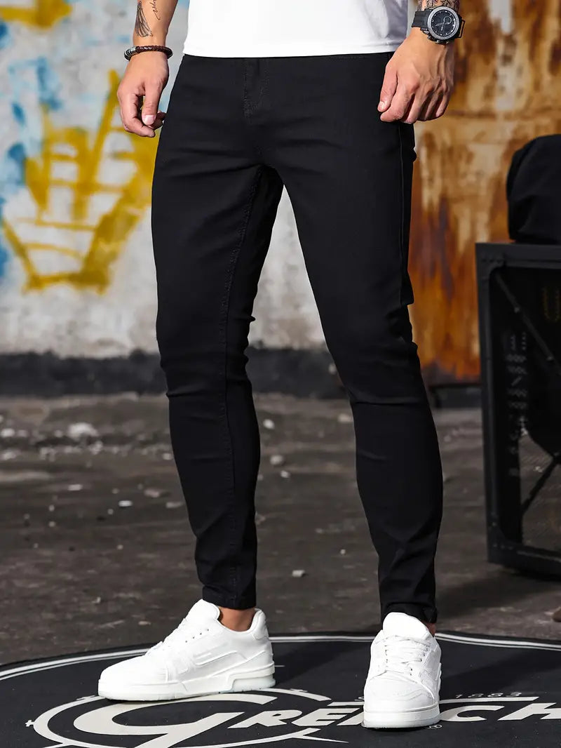 Heren Skinny Jeans van Stretch Denim Comfortabel en Stijlvol