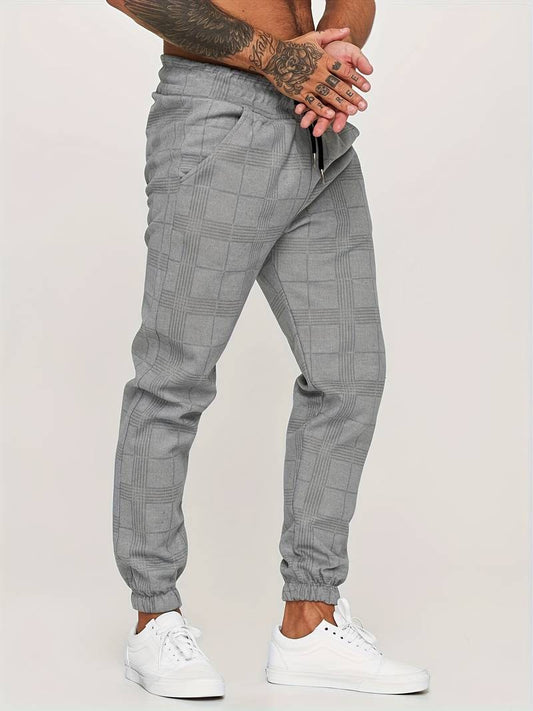 Herensportbroek Ruitpatroon Comfortabel Casual Dagelijks - StudioMarella
