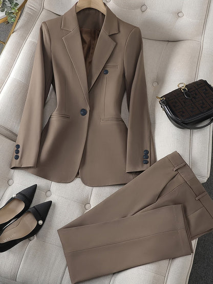 Dames Blazer Pak Reverskraag Tijdloos Elegant