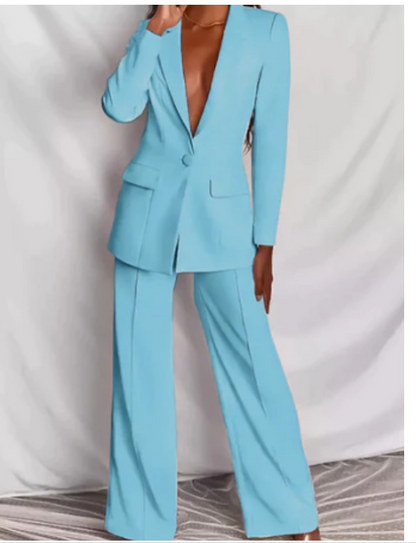 Luxe Blazer en Broek Set voor Dames