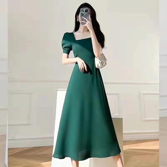 Midi Jurk Elegante Rok Lange Avondjurk - StudioMarella