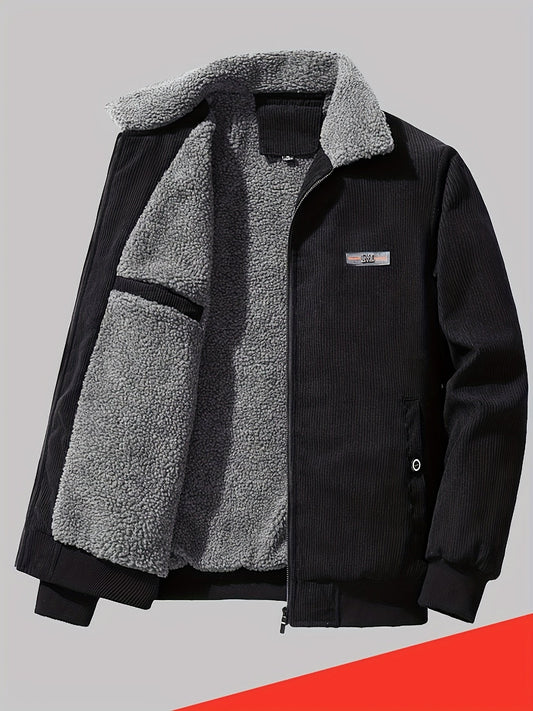 Warme Heren Winterjas met Reverskraag en Stijlvol Design - StudioMarella