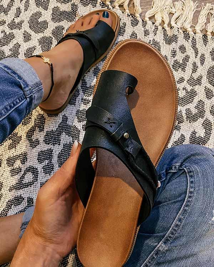 Comfortabele Sandalen voor Dames Oranje Ortopedisch