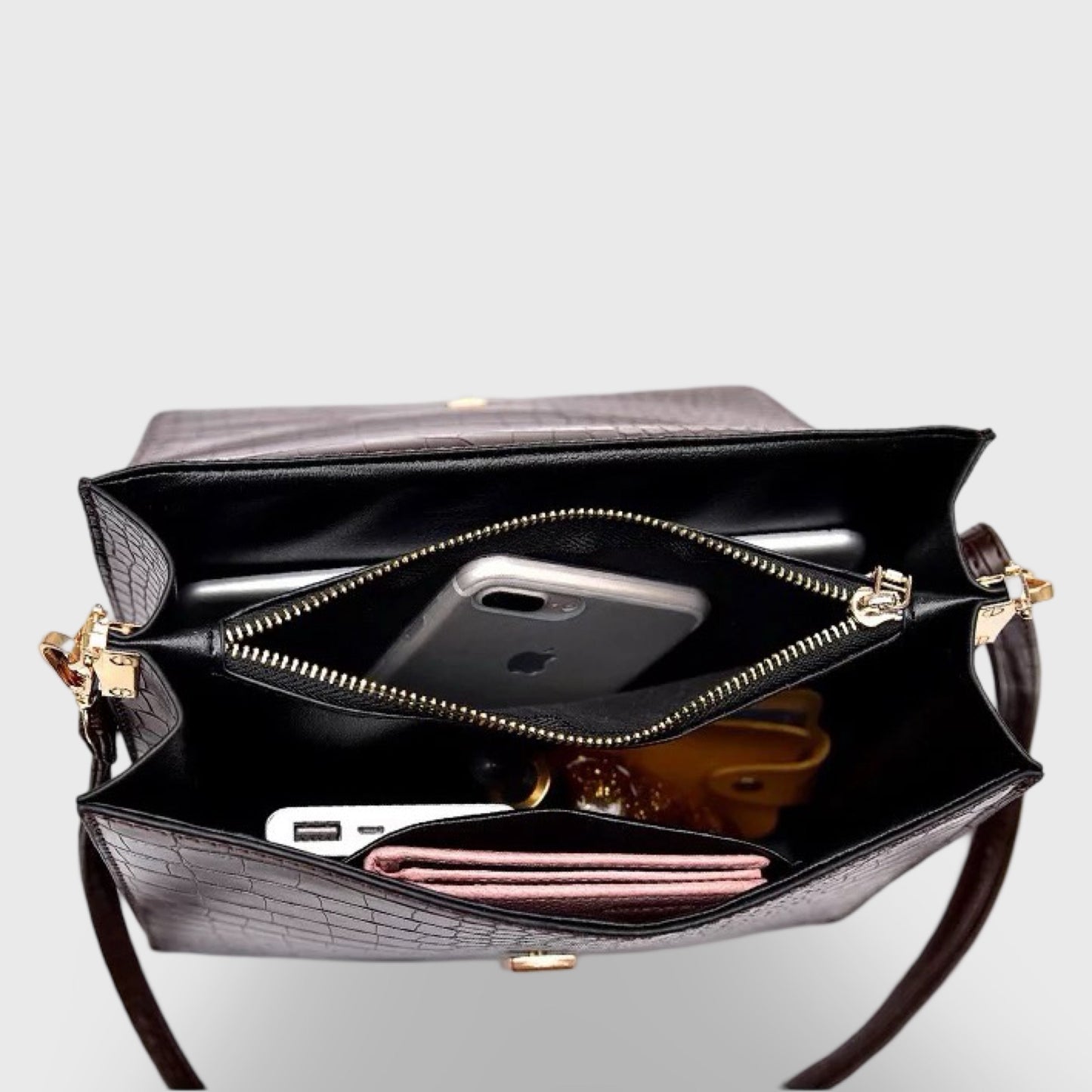 Croc Schoudertas Crossbody Compact voor Dagelijks Gebruik