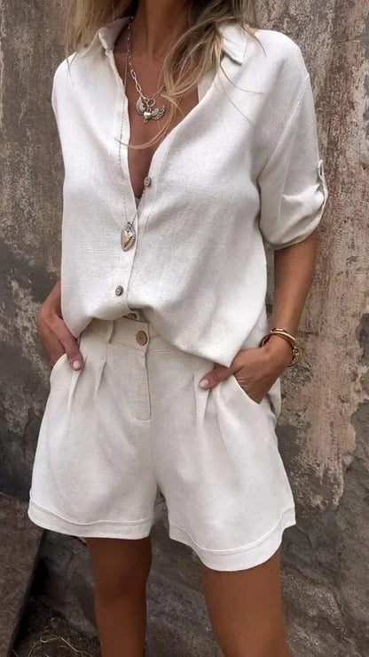 Dames Set Linnen Elegant Model