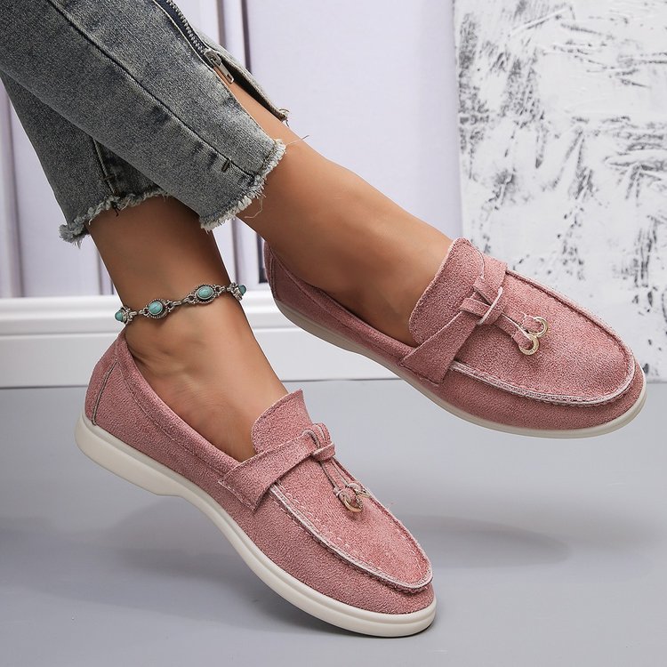 Dames Instappers Luxe Leer Comfortabele Schoenen