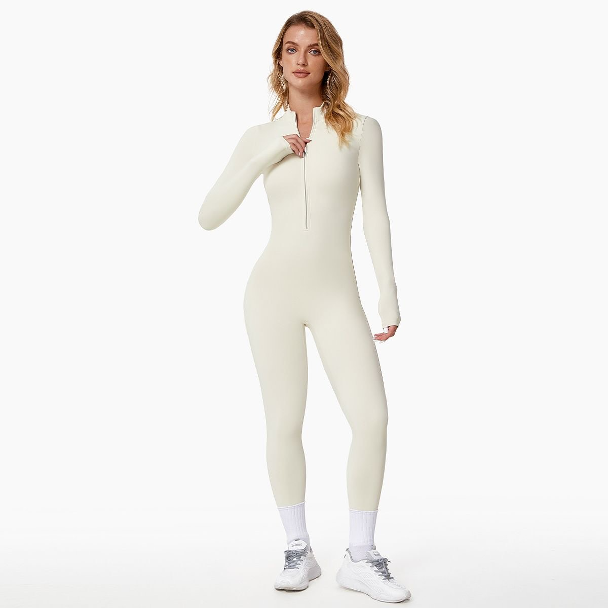 Warme Fleece Jumpsuit voor Vrouw met Stretch