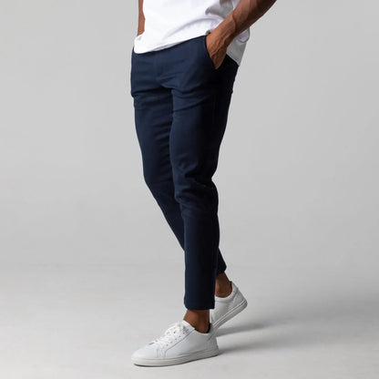 Rekbaar Chino Broek Heren Slim Fit Comfortabel
