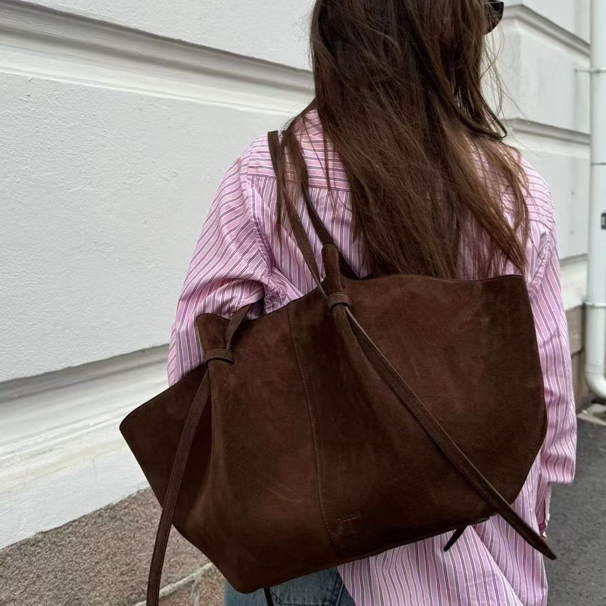 Vegan Shopper Tas – Stijlvolle Suède Reistassen voor Dames
