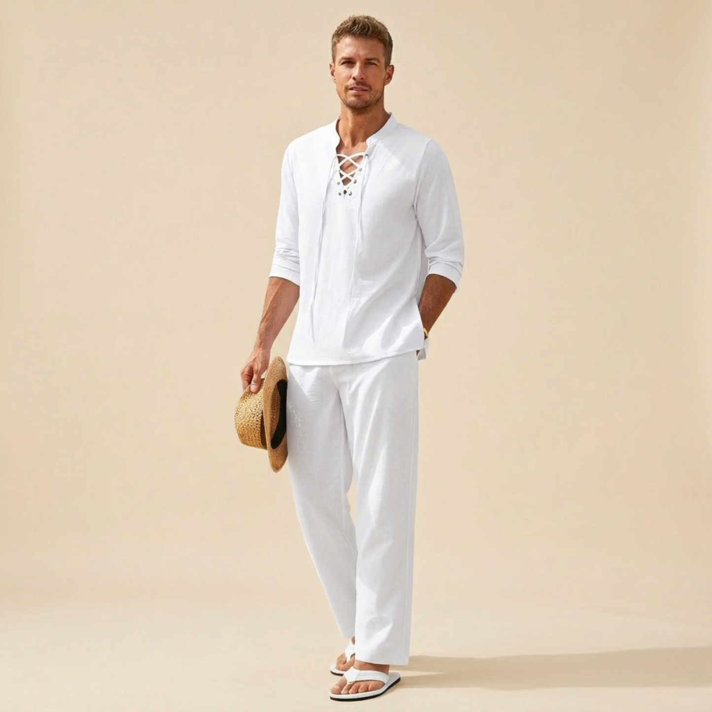 Casual V-hals Zomerset Lichtgewicht voor Heren