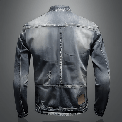 Leren Jas Heren Vintage Retro Model met Veel Zakken
