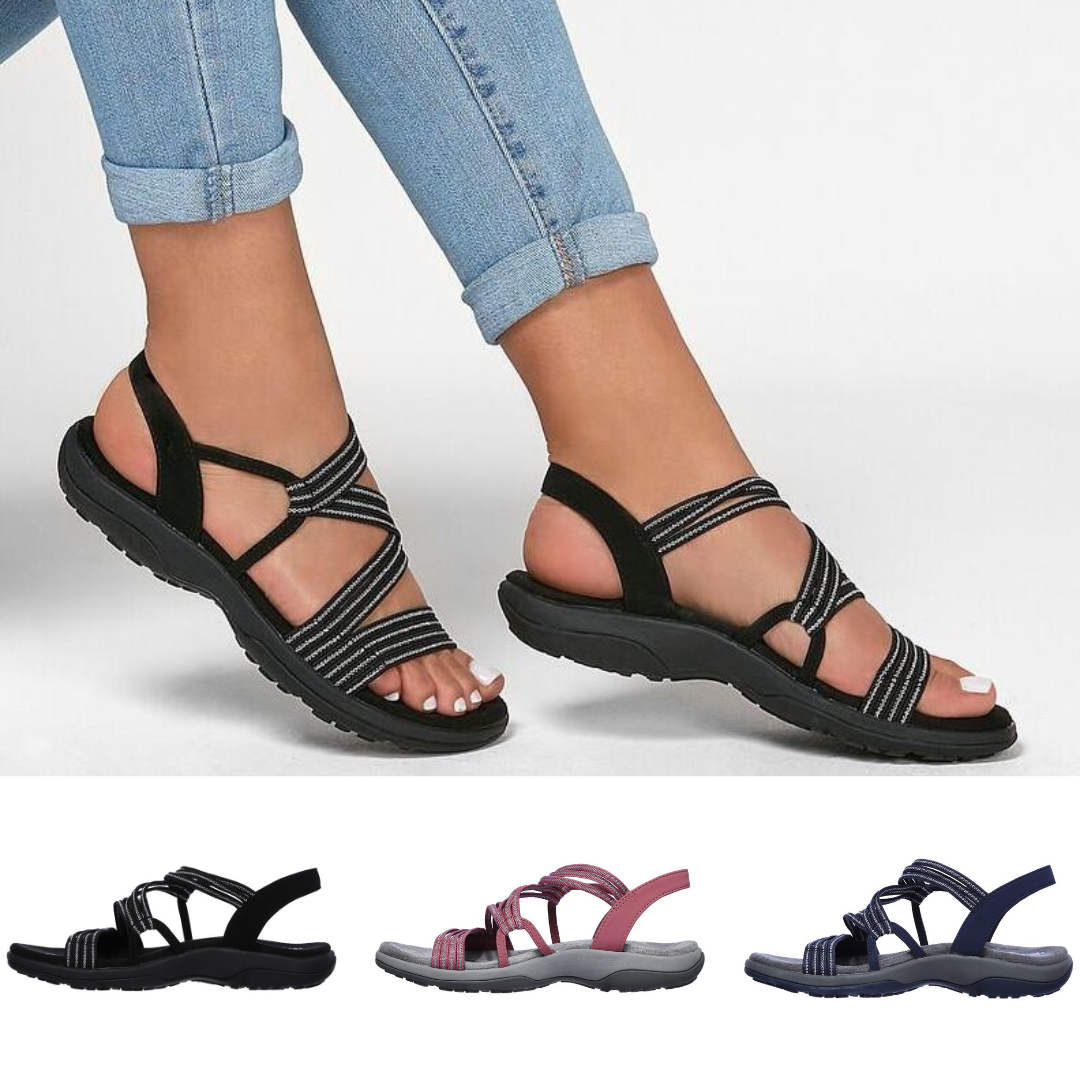 Dames Sandalen met Kruisband Zomer Sandalen Elegante Stijl