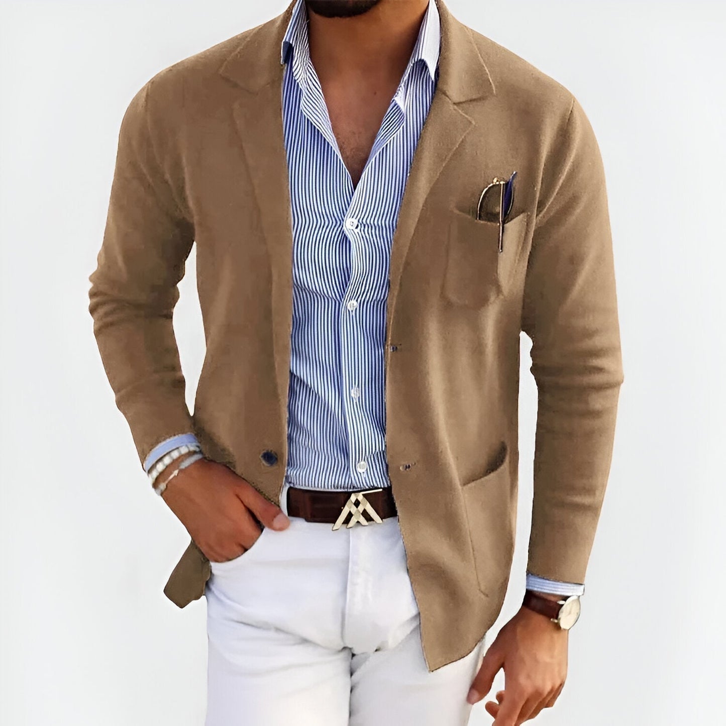 Heren Blazer Lichtgewicht Slim Fit - Zakelijke Blazer voor elke Gelegenheid