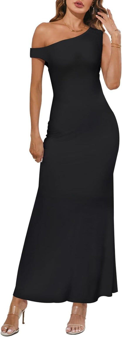 Zomerjurk Off-Shoulder Vrouwelijk Model voor Warme Dagen