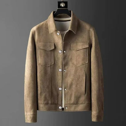 Leren Jas Edoardo Zwart Stijlvol Design
