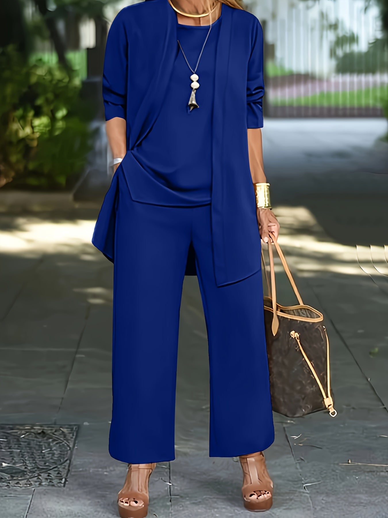 Dames Elegante 3-delige Set Stijlvol Comfortabel