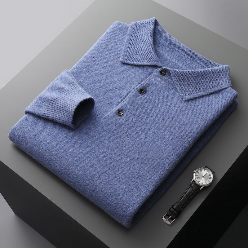 Kasjmier Polo Lange Mouwen Luxe Comfortabel