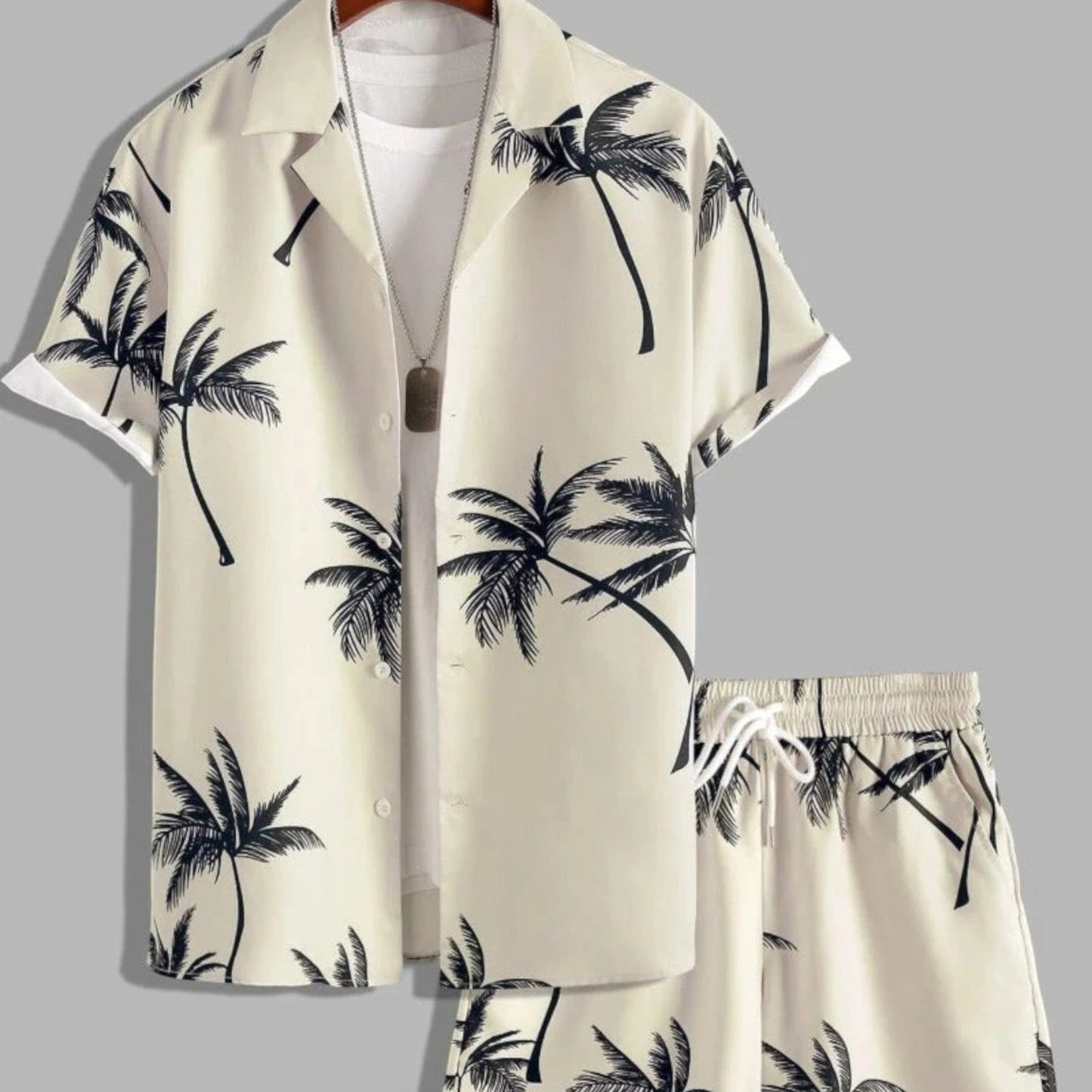 Heren Kleding Set: Tropicale Overhemd en Korte Broek - StudioMarella