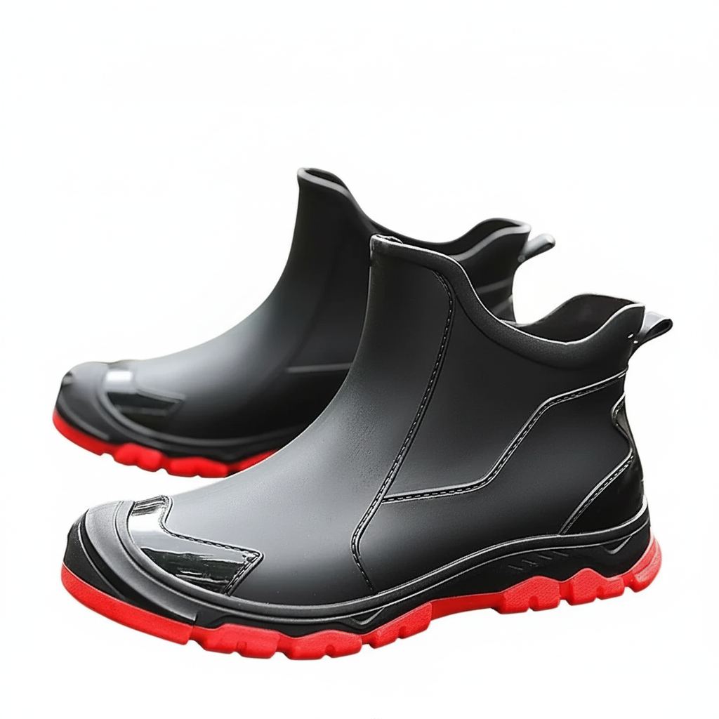 Heren Regenlaarzen Enkellaars Waterdicht Antislip Zool - StudioMarella