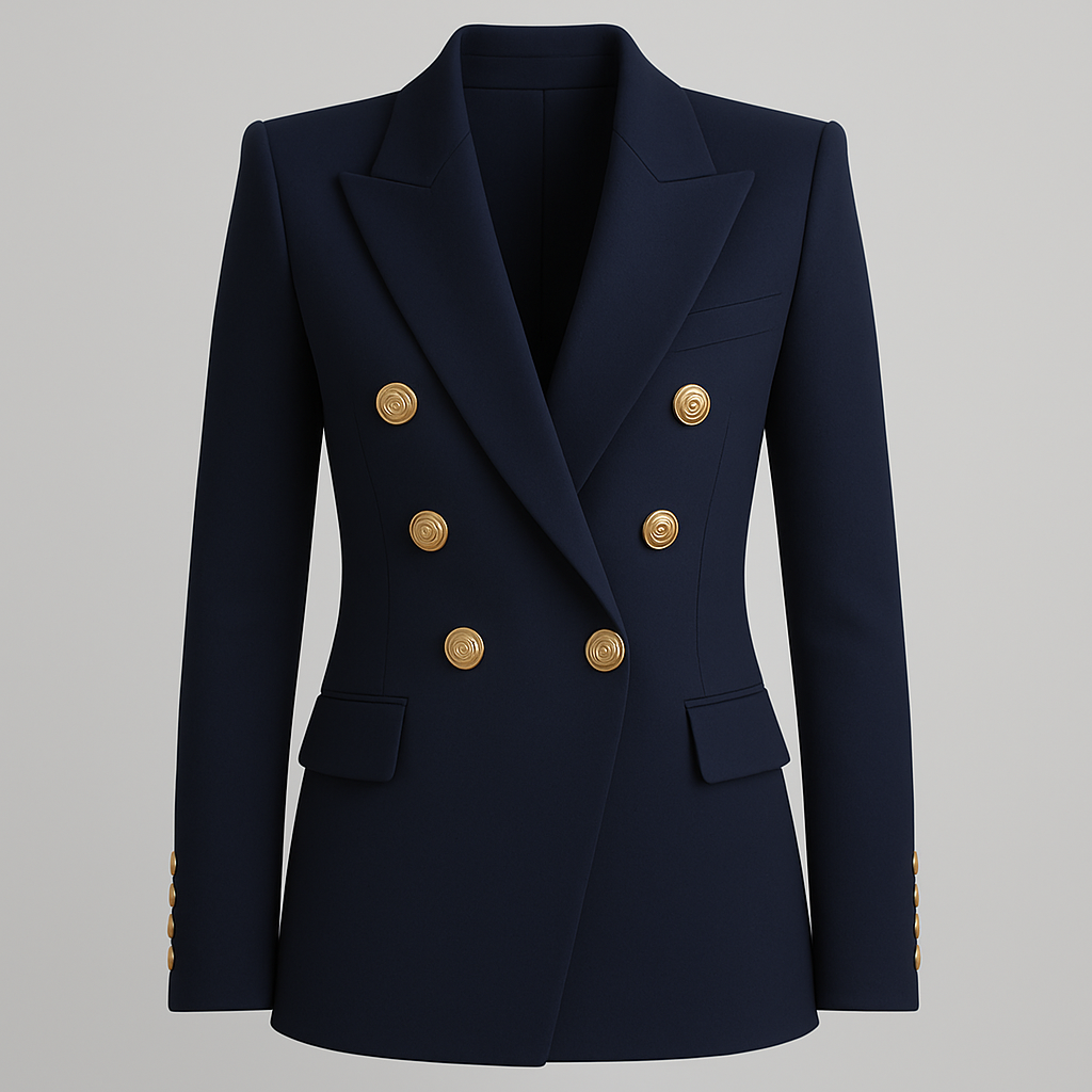 Dames Blazer Dubbelrijig – Lange Elegante Blazers voor Werk en Feest