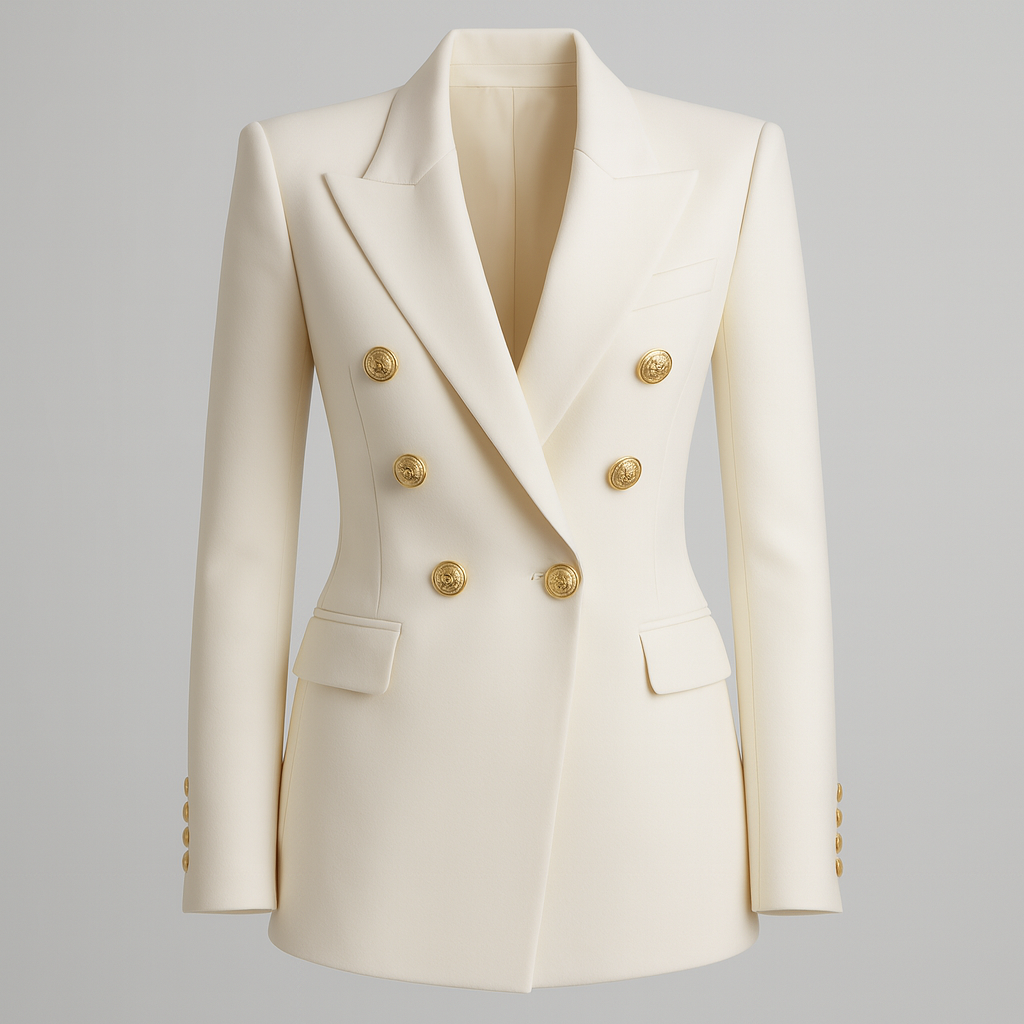 Dames Blazer Dubbelrijig – Lange Elegante Blazers voor Werk en Feest - StudioMarella