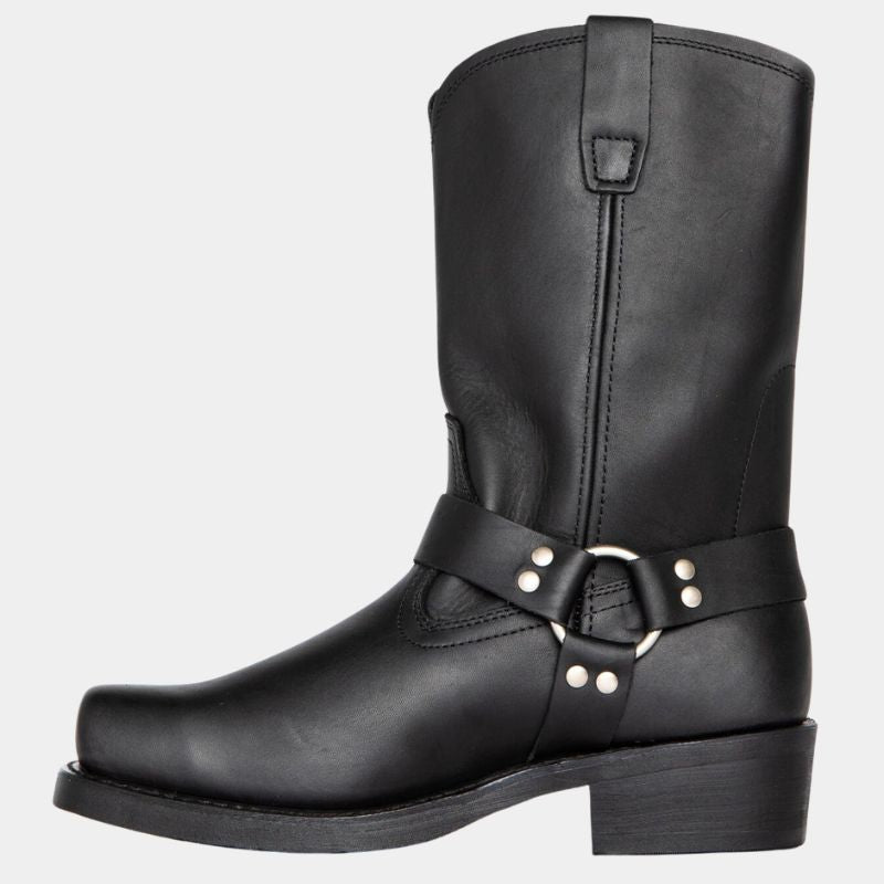 Leren Cowboylaarzen Vintage Stijl Bruin