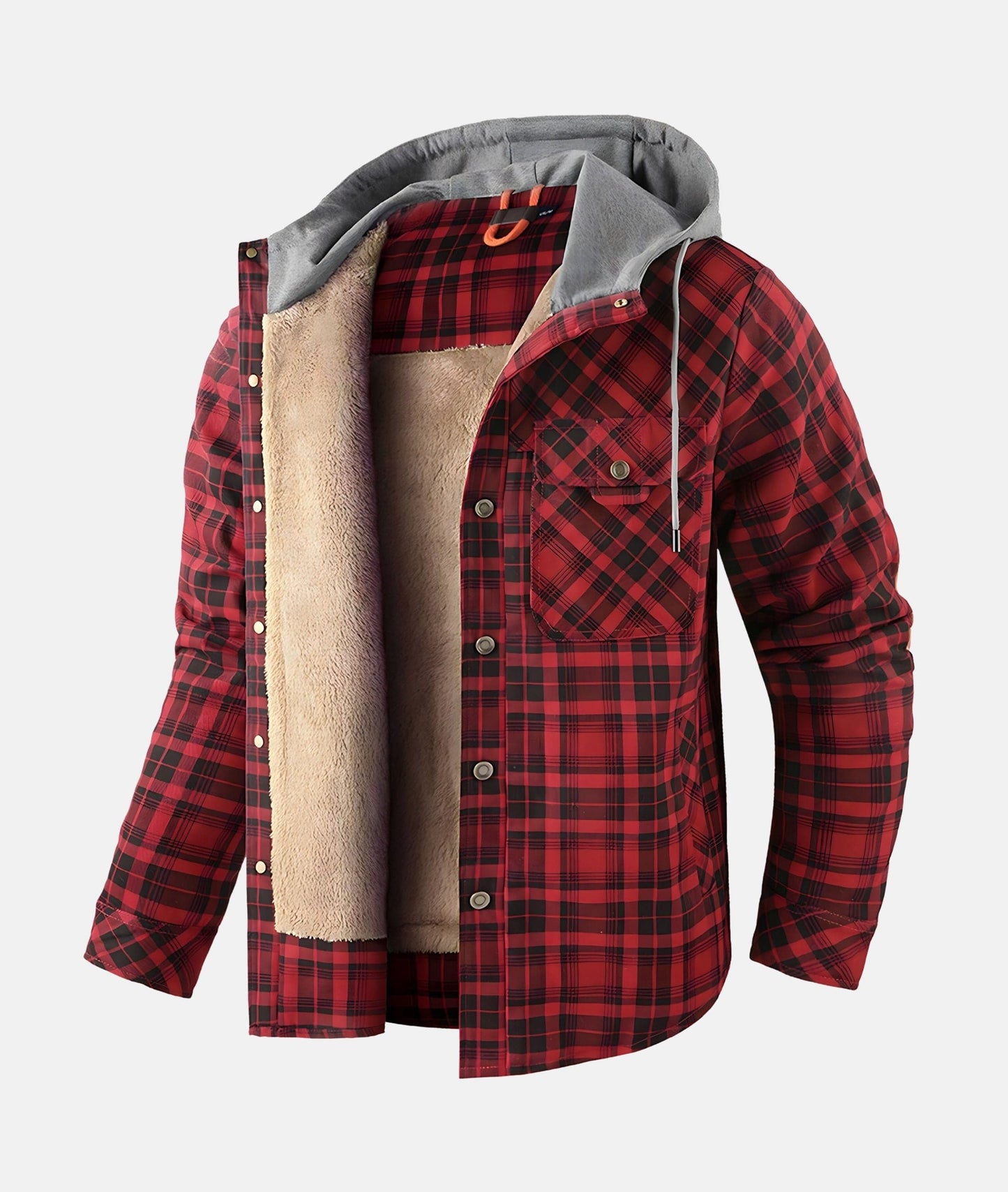 Herenjas Flanellen Geruit Warm en Casual voor Winter
