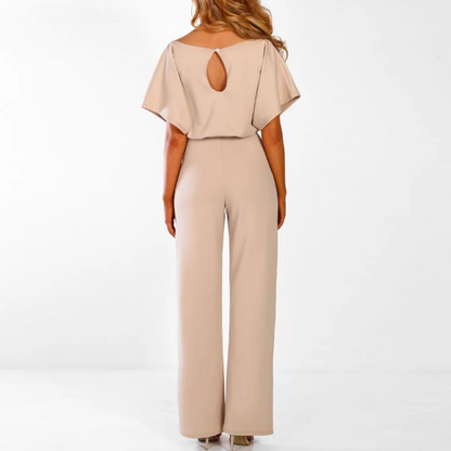 Zwarte Jumpsuit Vrouw Elegante Avondkleding Katoen Jurk