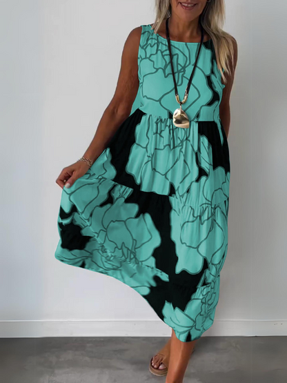 Vrouwelijke Bloemjurk Elegant Model