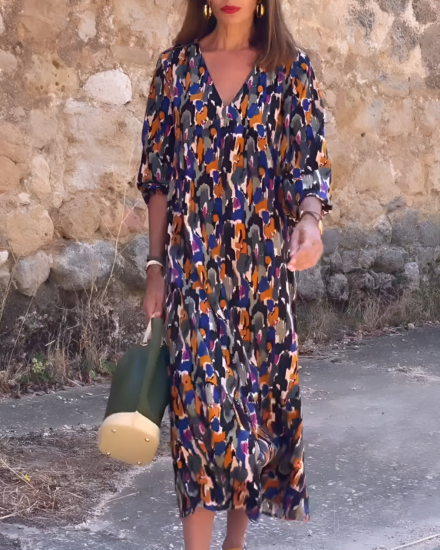 Dames Vintage Jurk Vrouwelijke Pasvorm