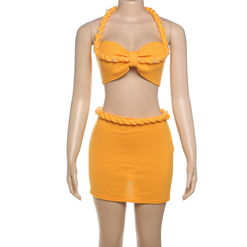 Bikini Set Mini Gonna met Cropped Top
