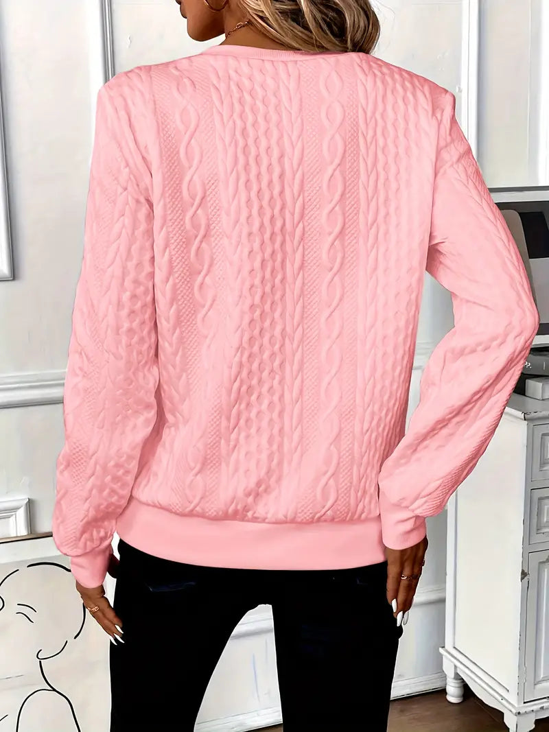Dames Pullover Gebreid Met Strikdetail Elegant