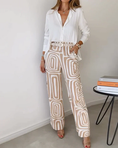 Vrouwelijke Jumpsuit Tweedelig Jurk Set