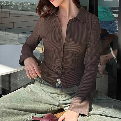 Retro Blouse Dames Elegante Vintage Stijl