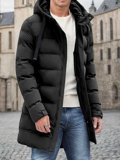 Heren Winterjas Warm met Capuchon en Grote Zakken - StudioMarella