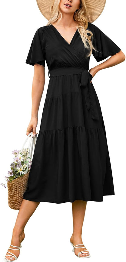 Zomerjurk Dames Bloemenprint Jurk Maxi Mousseline