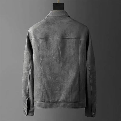 Leren Jas Edoardo Zwart Stijlvol Design
