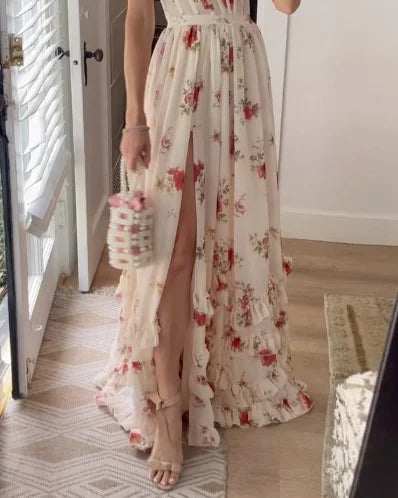 Dames Zomerjurk Bloemen Maxi Jurk voor Vrouw