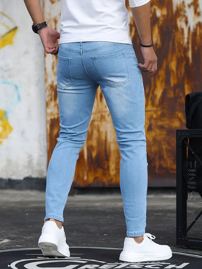 Heren Skinny Jeans Stretch Denim Comfortabel en Stylish