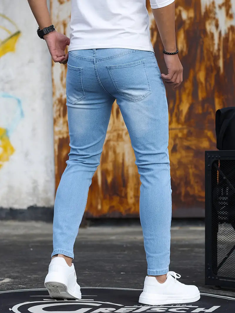 Heren Skinny Jeans van Stretch Denim Comfortabel en Stijlvol